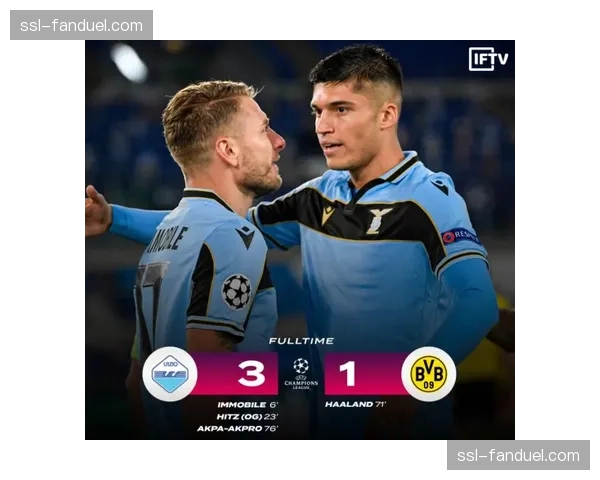 拉齐奥3-1逆转击败莱切，因莫比莱点射破门